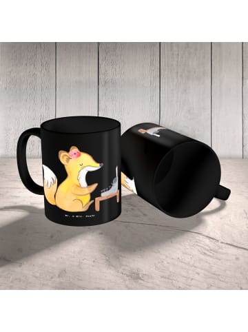 Mr. & Mrs. Panda Henkelbecher Kundensupporterin Heldin mit Spruch in Schwarz