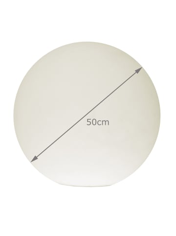 SATISFIRE LED Leuchtkugel 50cm outdoor beleuchtete Kugel Kugelleuchte weiß