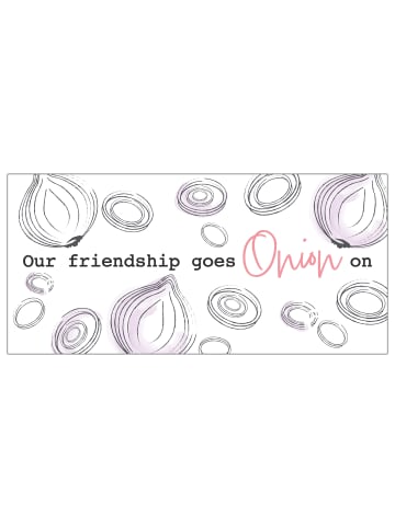 United Labels Karma Tasse - Our friendship goes Onion on aus Keramik 320ml in weiß