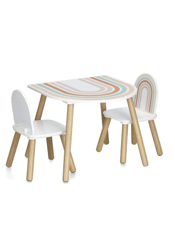 Zeller Kinderzimmermöbel RAINBOW aus MDF und Kiefer in Mehrfarben, 55 x 45 x 55 cm
