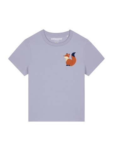 wat? Apparel T-Shirt Cute Fox in Lavender