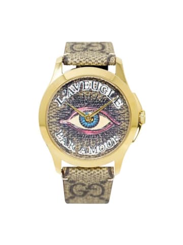 Gucci Uhr aus Edelstahl Model YA1264022