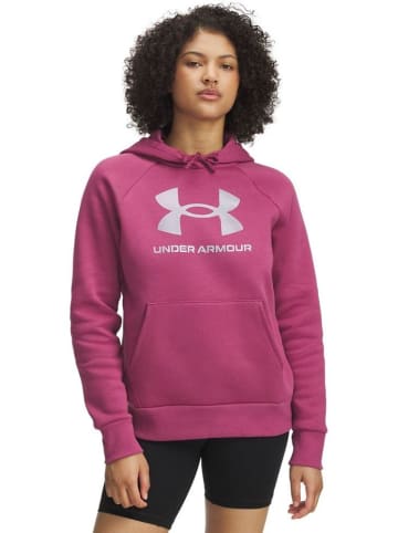 Under Armour Hoodie "Rival Shimmer Hoodie Fleece" in Rot