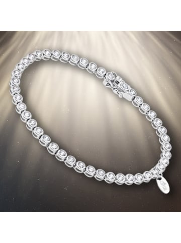 LOTUS silver Armband 925 Sterling Silber ca. 18cm weiß, silber