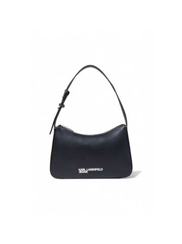 Karl Lagerfeld Schwarz Kunstleder Handtasche
