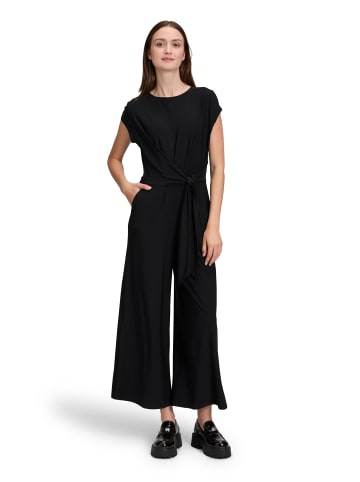 CARTOON Jumpsuit mit Bindegürtel in Schwarz