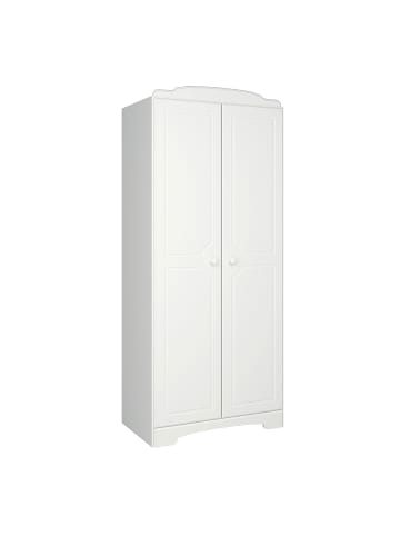 ebuy24 Kleiderschrank Nilon Weiß 81 x 49 cm