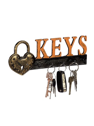 relaxdays 2 x Schlüsselbrett - (B)26x (H)10 x (T)3 cm