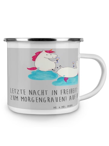 Mr. & Mrs. Panda Trinkbecher Junggesellinnenabschied Feiern mit ... in Heather Grey