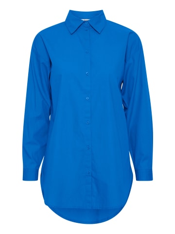 b. young Langarm - Hemd BYGAMZE Loose fit in Strong Blue