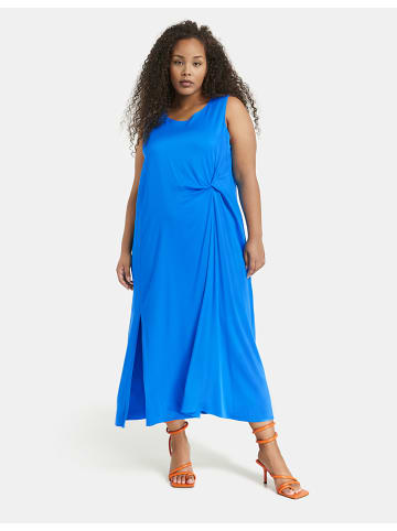 SAMOON Kleid ohne Arm in Digital Blue