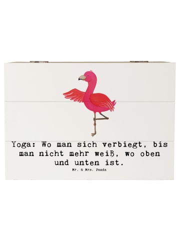 Mr. & Mrs. Panda Box Yoga BalanZeichen mit Spruch in Weiß