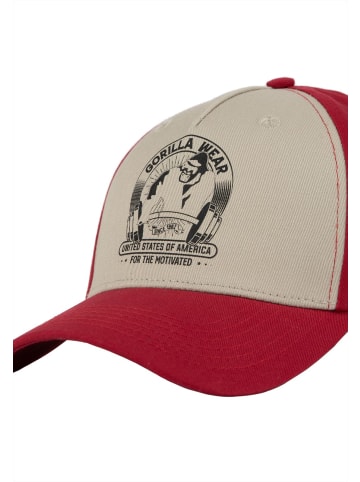 Gorilla Wear Cap - Buckley - Rot/Beige