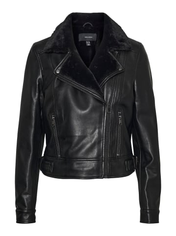 Vero Moda Bikerjacke in Lederoptik in Black 1