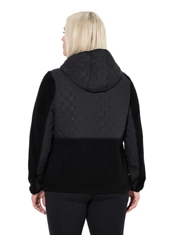 Ulla Popken Sweatjacke in schwarz