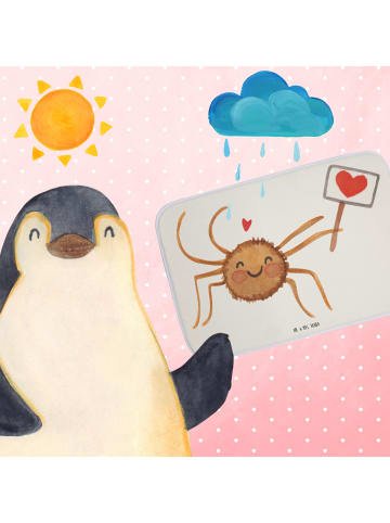 Mr. & Mrs. Panda duschmatten Spinne Agathe Motivation ohne Spruch in Weiß