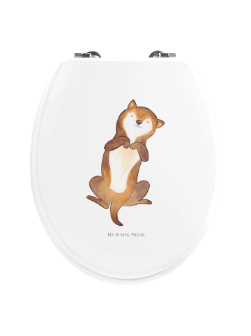 Mr. & Mrs. Panda Toiletten-Sitz Hund Streicheln ohne Spruch in Weiß