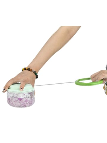 Cheffinger Mini Multischneider  für Gemüse 550 ml in Grün - Ideal zu Camping in Grün