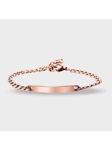 Adeliás Unisex Armband – Panzerarmband aus Edelstahl 16+5 cm in gold