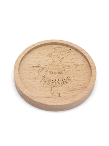 Mr. & Mrs. Panda Untersetzer Fuchs Ballerina ohne Spruch in Transparent