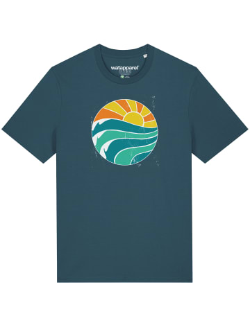 wat? Apparel T-Shirt Summer Sun in Petrol