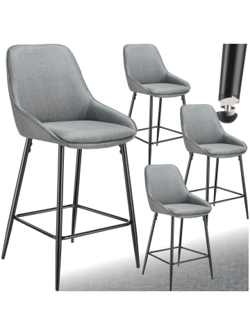 tectake Thekenstuhl gepolstert, 49 x 54 x 100 cm, Belastbarkeit 120 kg