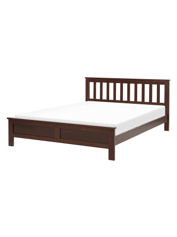 Beliani Doppelbett MAYENNE in Braun - (W) 149 x (H) 88 x (L) 208 cm