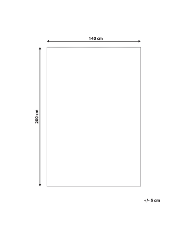 Beliani Kinderteppich KODINHI  in Beige/Grau/Rosa - (W) 140 x (L) 200 cm