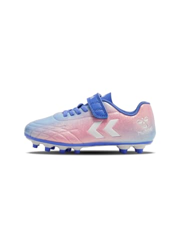 Hummel Klettverschluss Fußball Schuh Top Star in MULTI COLOUR PINK/BLUE
