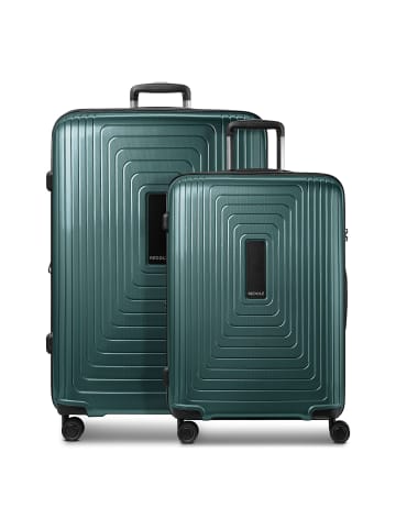 Redolz Essentials 14 4-Rollen Kofferset M+L mit Dehnfalte pearl-green metallic