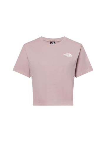 The North Face T-Shirt Simple Dome Cropped in altrosa weiß - 0004