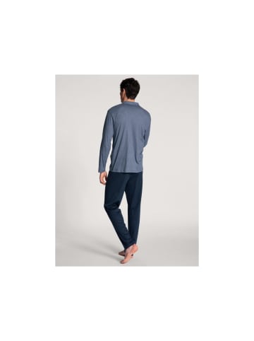 Calida Pyjama kurz für Herren in blau in blau