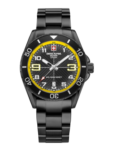 Swiss Alpine Military by Grovana Analoguhr für Herren in Schwarz