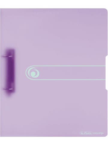 Herlitz Ringbuch PP A4 2 Ringe 25mm flieder transparent to go