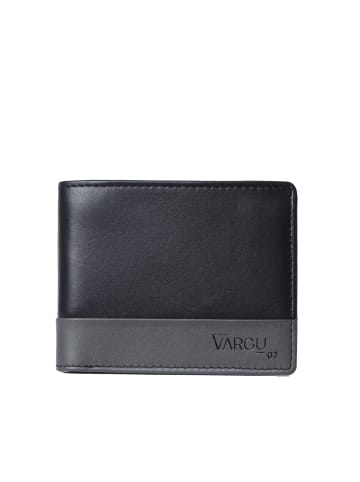 VARGU Echtleder Geldbörse SOM 1 in black - grey