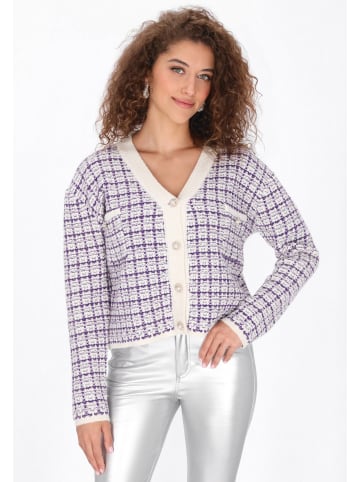 faina Women Cardigan in offwhite lilac