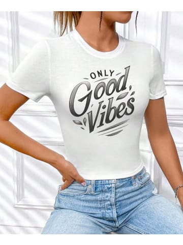 RMK T-Shirt Good Vibes WEISS