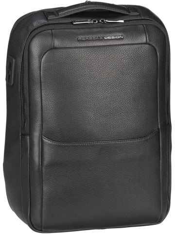 Porsche Design Rucksack / Backpack Roadster Leather Backpack S1 in Black