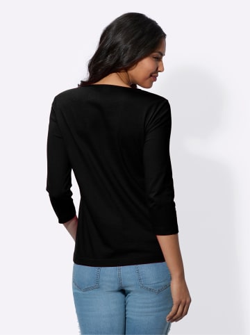 Sieh an! 3/4-Arm-Shirt in schwarz