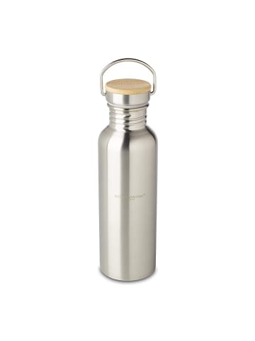 Echtwerk Trinkflasche mit Bambusdeckel 750 ml in Brushed