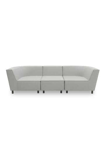 58 aufm Kessel GARTENLOUNGE Sofa 3-Sitzer Brandie 279x77x103 mit Outdoorbezug silber
