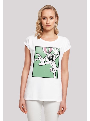 F4NT4STIC T-Shirt Looney Tunes Bugs Bunny Funny Face in weiß