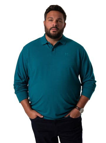 Men Plus Poloshirt in rauchblau