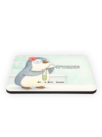 Mr. & Mrs. Panda Magnet Chemielaborantin Leidenschaft Design mit... in Weiß
