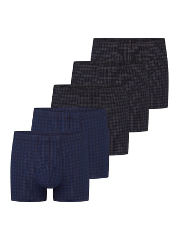 Schiesser Retro Short / Pant Cotton Casual Organic Cotton in Schwarz / dunkelblau