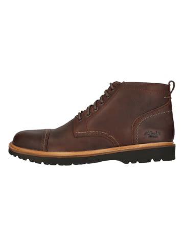 Clarks Schnürboots Weltridge Zip in 5228 Dark Brown Lea
