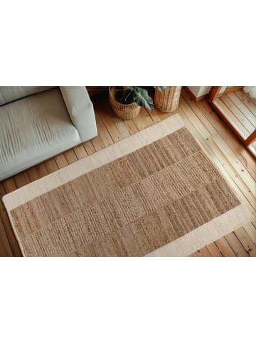 Kayoom Teppich Sisal und Cozy in elfenbein - rechteckig