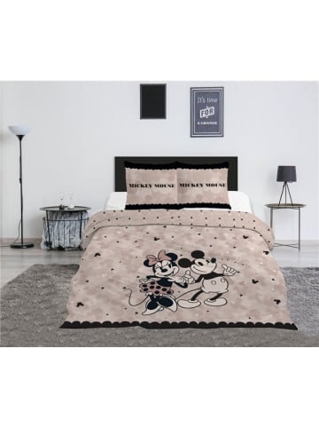 Disney Mickey Mouse Disney Mickey Bettwäsche Set 240x220 cm + 2 Kissenbezüge 65x65 in Weiß
