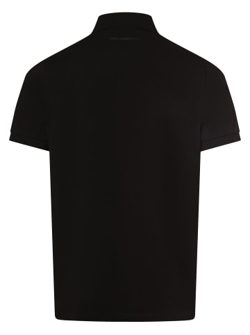 Karl Lagerfeld Poloshirt in schwarz