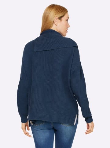 Heine Langarm-Pullover in dunkelblau